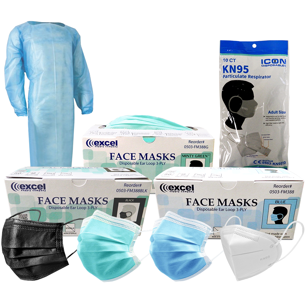 E-Disposable Masks & Gowns